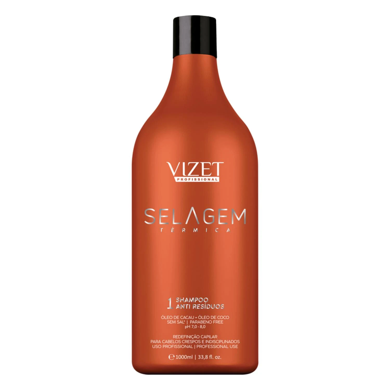 Shampoo Antirresíduos Vizet Selagem Térmica 1L