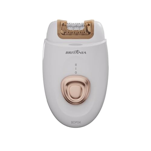 Depilador de Pelos Britânia 4 Acessórios BDP04 5W Branco e rose Bivolt