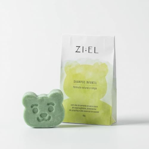 Shampoo em barra Infantil - Ziel 65g - Natural com Óleo de Uva e Maçã