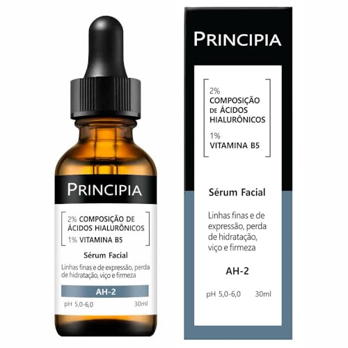 PRINCIPIA, Sérum 2% Ácidos Hialurônicos + Vitamina B5 AH-2- Hidratante Antissinais com 30ml