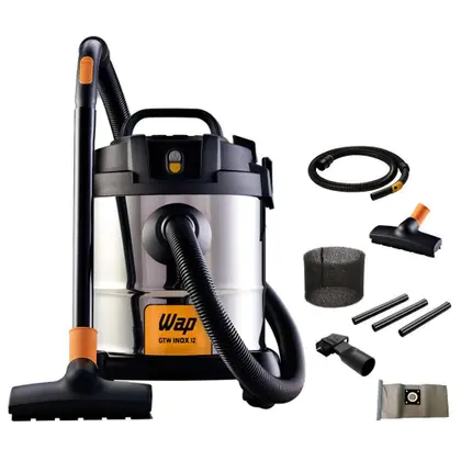 Aspirador de Pó e Água Wap GTW 1400W 12L Inox 127V