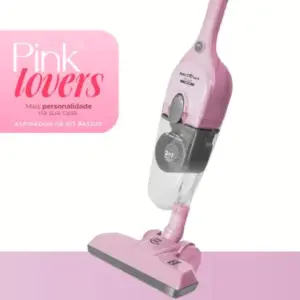Aspirador de Pó Vertical Britânia 2 em 1 Portátil 1400W Rosa 127V BASE30