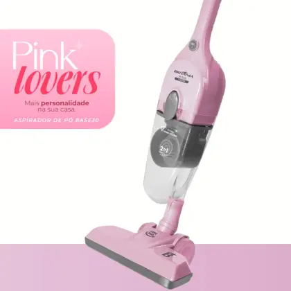Aspirador de Pó Vertical Britânia 2 em 1 Portátil 1400W Rosa 127V BASE30