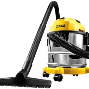 Aspirador de Pó e Água 3 em 1 Kärcher WDL 1S 1700W com Filtro HEPA Amarelo