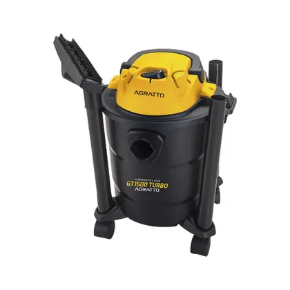 Aspirador de Pó e Água Agratto GT1500 Turbo 1400W 11L Amarelo/Preto 127V