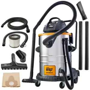 Aspirador de Pó e Água Profissional Wap GTW 50 1600W 50L Inox com Soprador