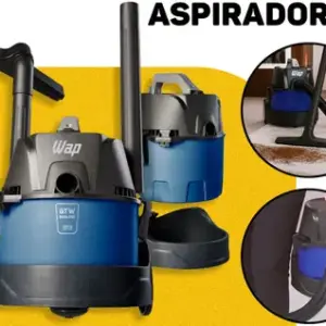 Aspirador de Pó e Água Portátil Wap GTW Inox 20 1400W 6L com soprador Aspirador de Pó e Água Portátil Wap GTW Inox 20 1400W 6L com soprador