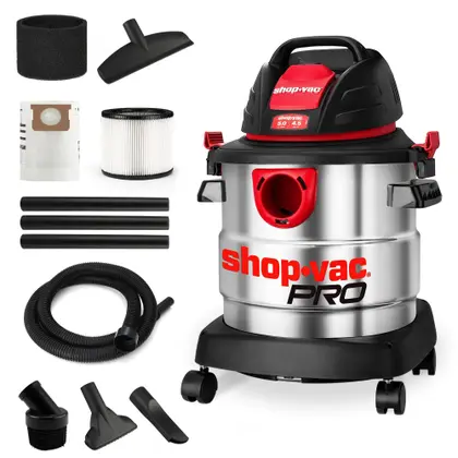 Aspirador de Pó e Água Shop-Vac 4.5HP 5 Galões Aço Inoxidável