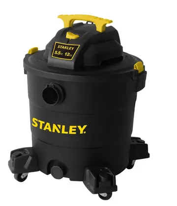 Aspirador de Pó e Água Stanley 5.5HP 12 Galões Preto SL18199P