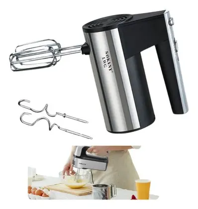 Batedeira Planetária de Mão Sokany Potente para Bolo e Pão 110V