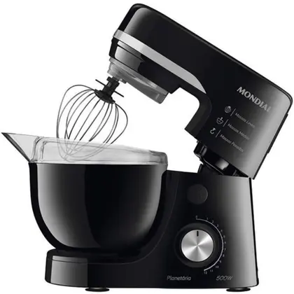 Batedeira Planetária Mondial 500W Preta 220V BP-03-B