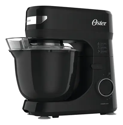 Batedeira Planetária Oster Black 850W 12 Velocidades Preto/Inox OBAT640