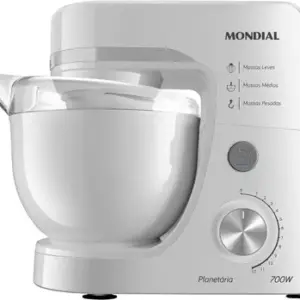 Batedeira Planetária Mondial 700W 12 Velocidades Branca Batedeira Planetária Mondial 700W 12 Velocidades Branca