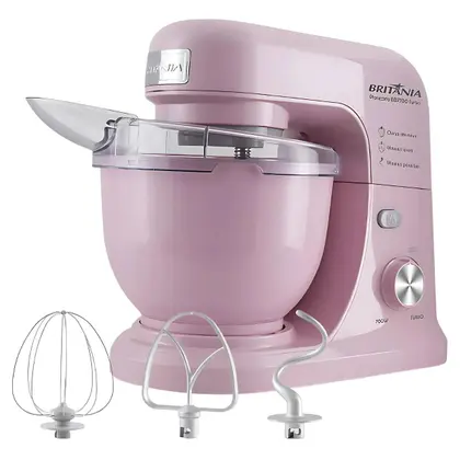 Batedeira Planetária Britânia Turbo 700W 4L Rosa