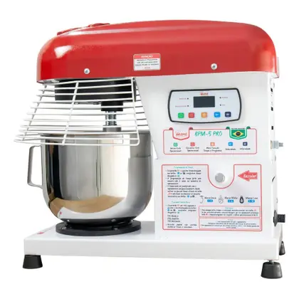 Batedeira Planetária Inteligente Maná Pro 5L Branca BPM-5-INT