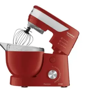 Batedeira Planetária Mondial 500W com 2 Tigelas Vermelha 127V Batedeira Planetária Mondial 500W com 2 Tigelas Vermelha 127V
