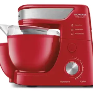 Batedeira Planetária Mondial 700W Vermelha BP-01P-R