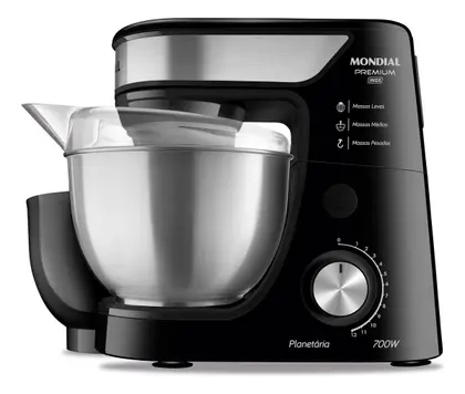 Batedeira Planetária Mondial 700W BP-02P-B-TI