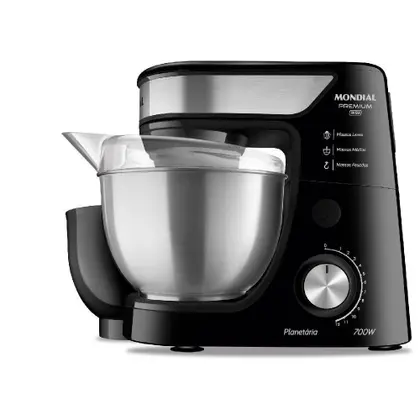 Batedeira Planetária Mondial 700W Preto/Inox 220V BP-02P-B-TI