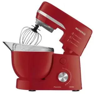 Batedeira Planetária Mondial 700W com 3 Batedores Vermelha BP-03 Batedeira Planetária Mondial 700W com 3 Batedores Vermelha BP-03