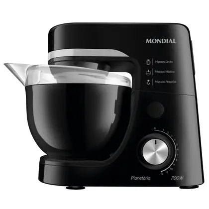 Batedeira Planetária Mondial Preta 127V BP-03