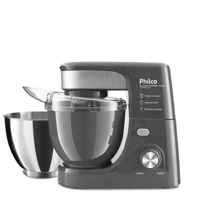 Batedeira Planetária Philco Double Bowl Inox 500W PHP500T