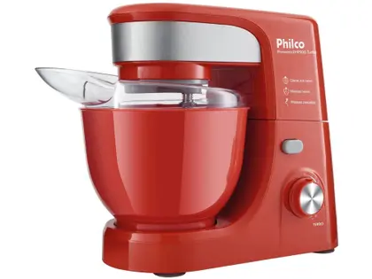 Batedeira Planetária Philco Turbo 500W 11 Velocidades Vermelha PHP500V