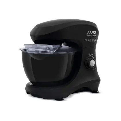 Batedeira Planetária Arno Super Chef 15 Velocidades Preta 110V SX9508B1