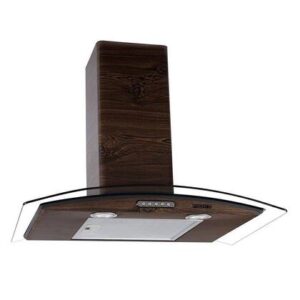 Coifa de Parede Fogatti Wood Slim Vidro Curvo 70cm com Nogueira Coifa de Parede Fogatti Wood Slim Vidro Curvo 70cm com Nogueira