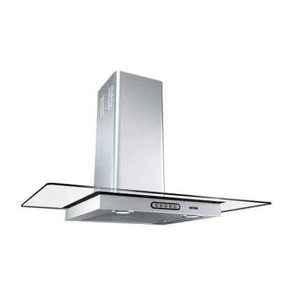 Coifa de Parede Fogatti Duto Slim Vidro Reto 80cm