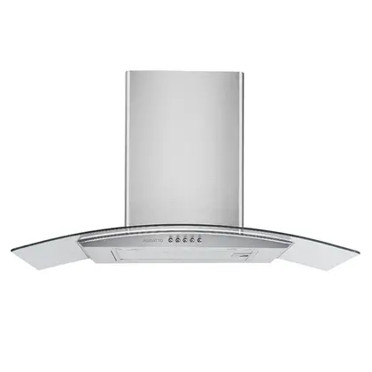 Coifa de Parede Agratto Residencial Vidro Curvo 90cm Inox 220V CPV90-02