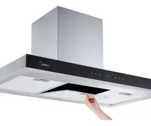 Coifa de Parede Midea Smart Pro Touch 90cm Inox Preto 127V