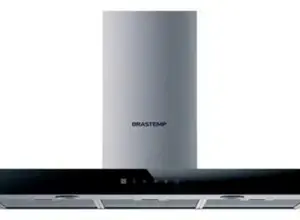 Coifa de Parede Brastemp Touch On Glass 90cm Inox 127V Coifa de Parede Brastemp Touch On Glass 90cm Inox 127V