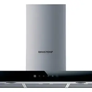 Coifa de Parede Brastemp Touch On Glass Vidro 90cm 220V Coifa de Parede Brastemp Touch On Glass Vidro 90cm 220V