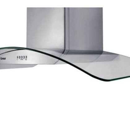 Coifa de Parede Consul Vidro Curvo 90cm com Dupla Filtragem CAP90
