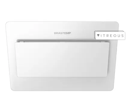 Coifa de Parede Brastemp Vitreous 80cm Branca com alta sucção GAV80AB