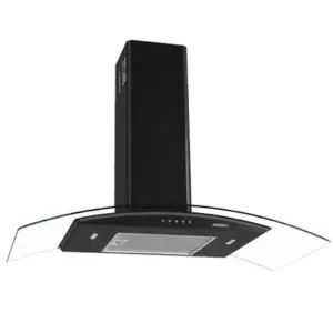 Coifa de Parede Nardelli Clean Vidro Curvo 90cm Black Coifa de Parede Nardelli Clean Vidro Curvo 90cm Black