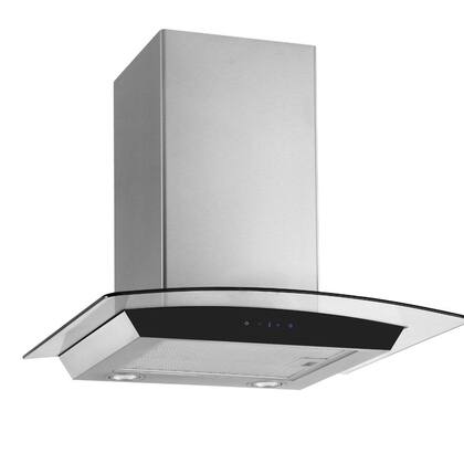 Coifa de Parede Suggar Esmeralda Touch Vidro 60cm Inox 3 Velocidades 127V TP3061THIX