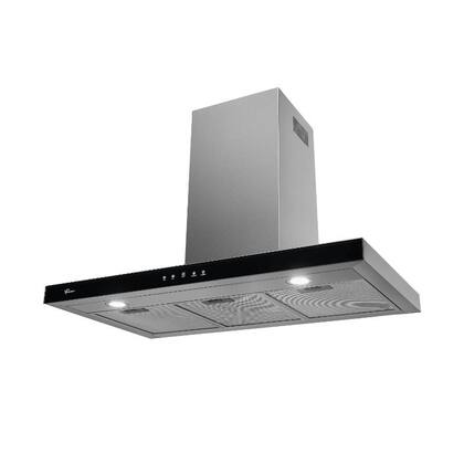 Coifa de Parede Fischer Infinity 90cm Preto 127V