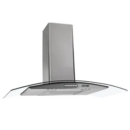 Coifa de Parede Fogatti Slim Vidro Curvo 90cm Inox 110V
