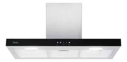 Coifa de Parede Midea ProTouch 90cm Inox e Preto 127V