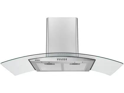 Coifa de Parede Mondial Vidro Curvo 90cm para até 6 bocas CF90-01