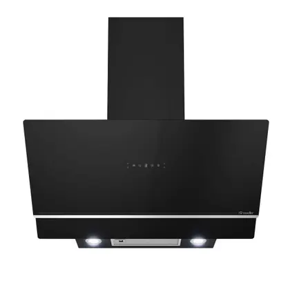 Coifa de Parede Mueller Vidro 90cm Preto com Comando de Movimento