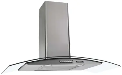 Coifa de Parede Nardelli Slim Vidro Curvo 90cm Inox