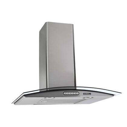 Coifa de Parede Fogatti Slim Vidro Curvo 60cm Inox para 4 e 5 bocas
