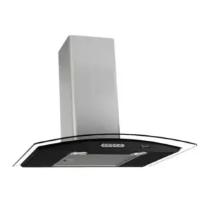 Coifa de Parede Terim Vidro Curvo 60cm Black Inox 220V Coifa de Parede Terim Vidro Curvo 60cm Black Inox 220V