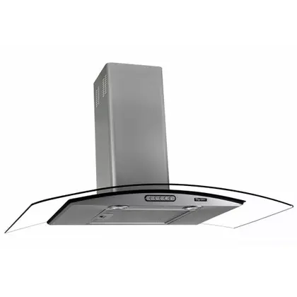 Coifa de Parede Terim Vidro Curvo 90cm Inox 110V
