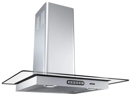 Coifa de Parede Fogatti Slim Vidro Reto 60cm Inox para 4 e 5 bocas