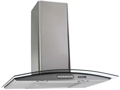 Coifa de Parede Nardelli Slim Vidro Curvo 60cm Inox para 4 e 5 bocas