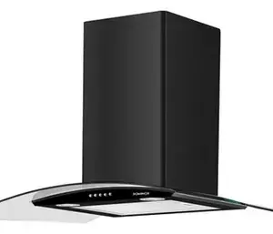 Coifa de Parede Dominox Arketto 90cm Preta para 5 bocas 230W 127V Coifa de Parede Dominox Arketto 90cm Preta para 5 bocas 230W 127V